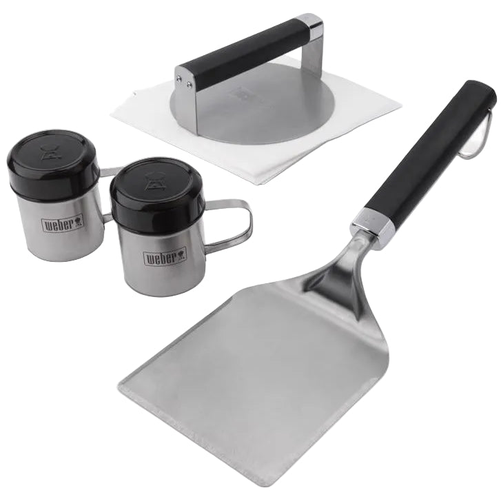 Weber Stainless Steel Smashed Burger Kit - 5 pc.