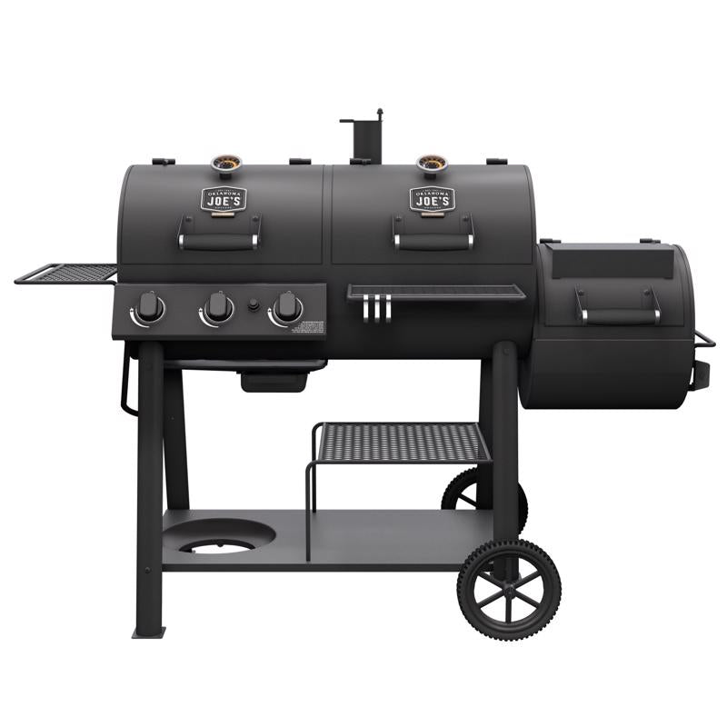 Oklahoma Joe's 3-Burner Canyon Charcoal/Propane Grill & Smoker