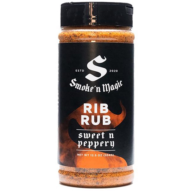 Smoke 'N Magic Sweet-N-Peppery BBQ Rib Rub - 12.5 oz.