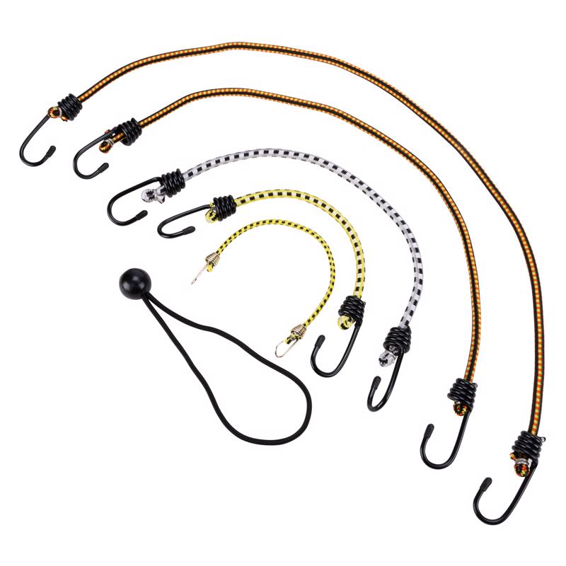 Keeper Braided Bungee Cords - Vinyl Coated Hook