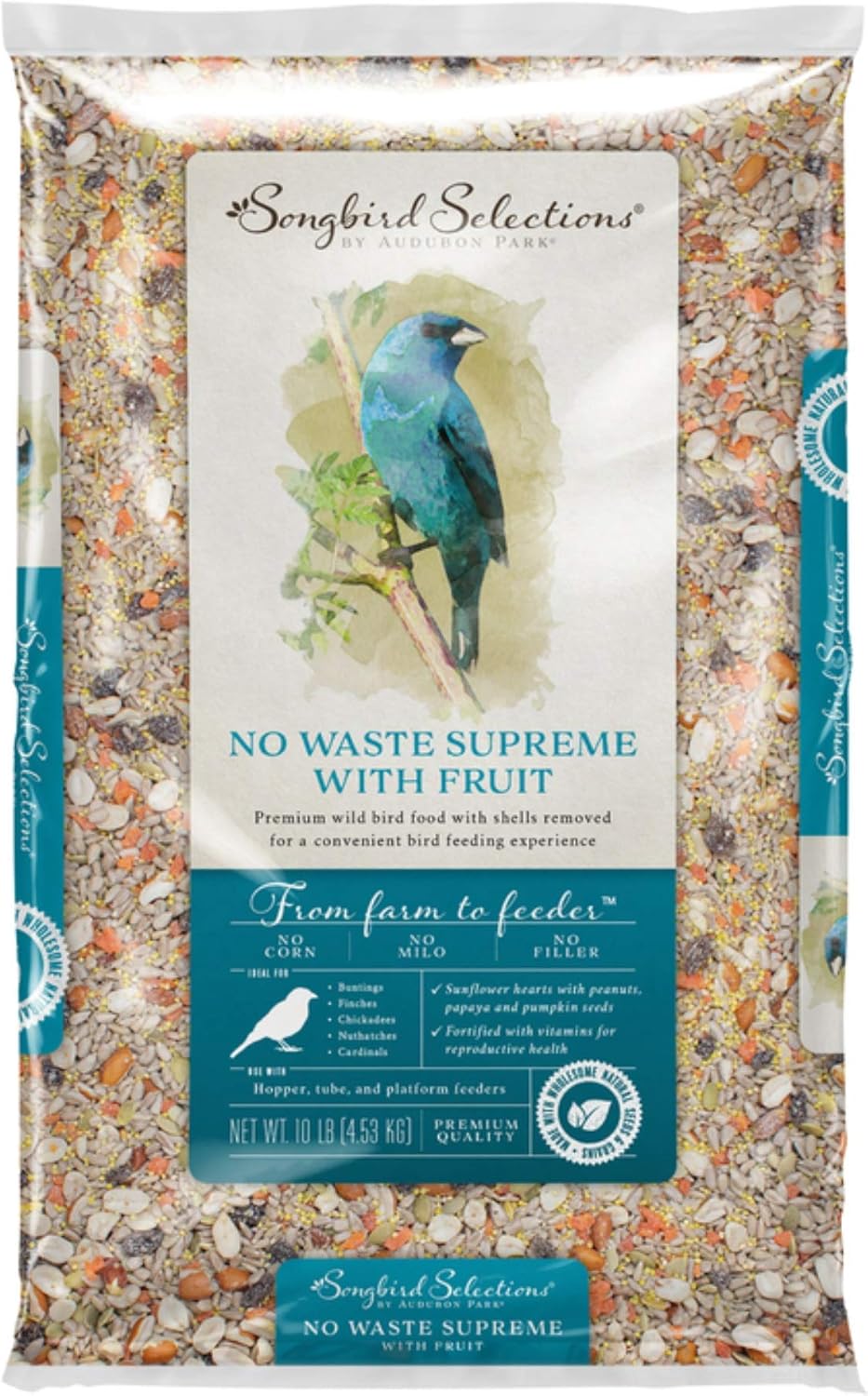 Songbird Selections "No Waste" Supreme Bird Seed w/ Fruit - 5 lb. & 10 lb.