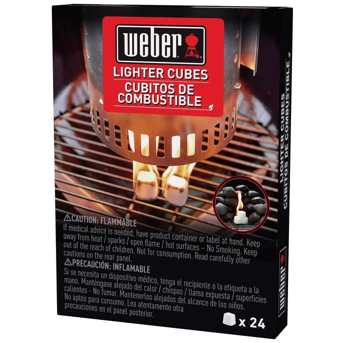 Weber Waterproof Fire Starter Lighter Cubes - 24 pc.