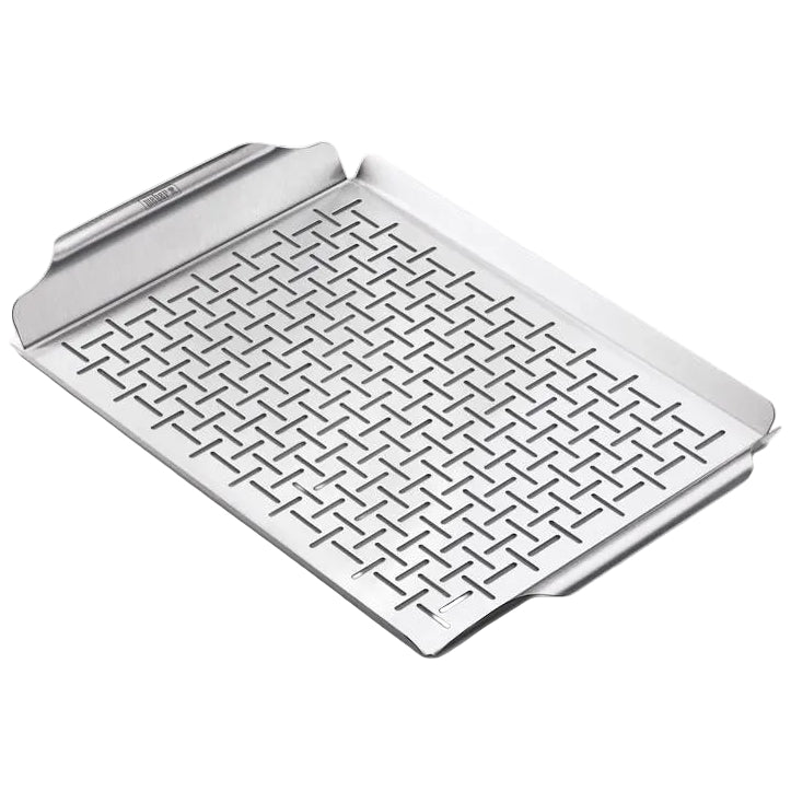 Weber Stainless Steel Deluxe Grilling Pan - 11.8" x 17.4"