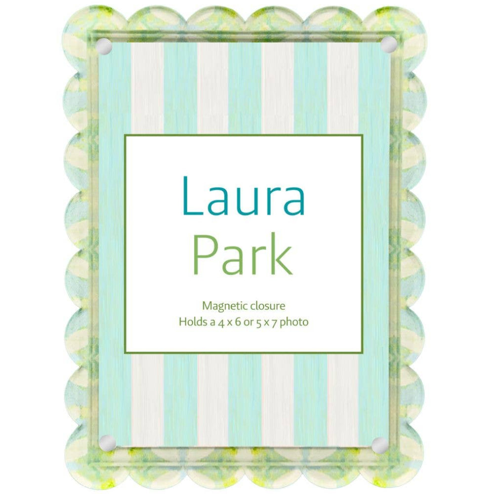 Laura Park Acrylic Scalloped Elephant Falls Picture Frame