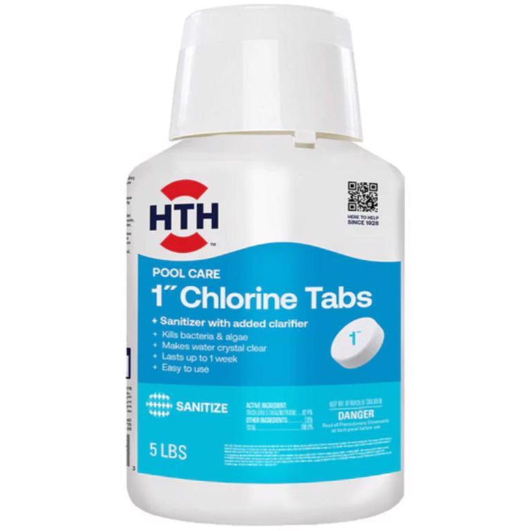 HTH 1" Chlorine Tablets (Regular) - 1.5 lb. & 5 lb.