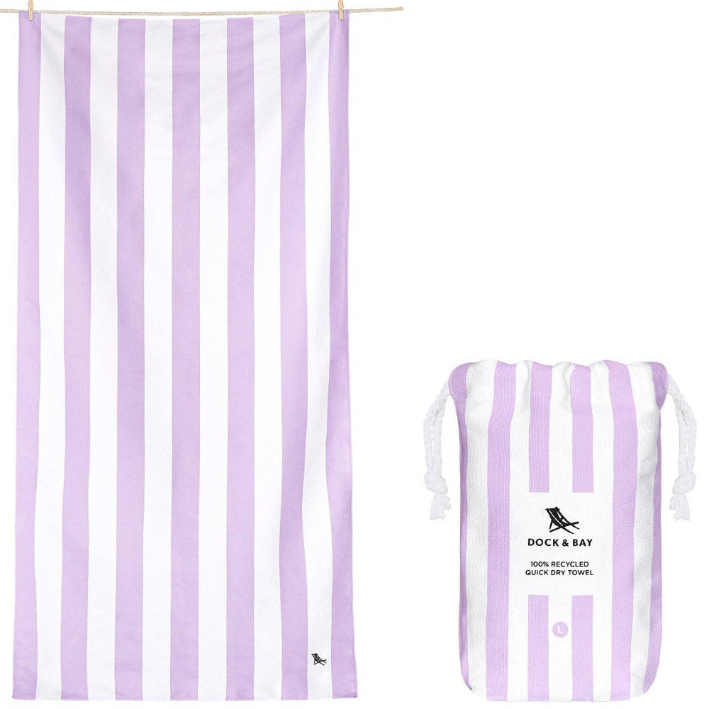 Dock & Bay Quick-Dry Cabana Stripe Beach Towels - 63" x 35"