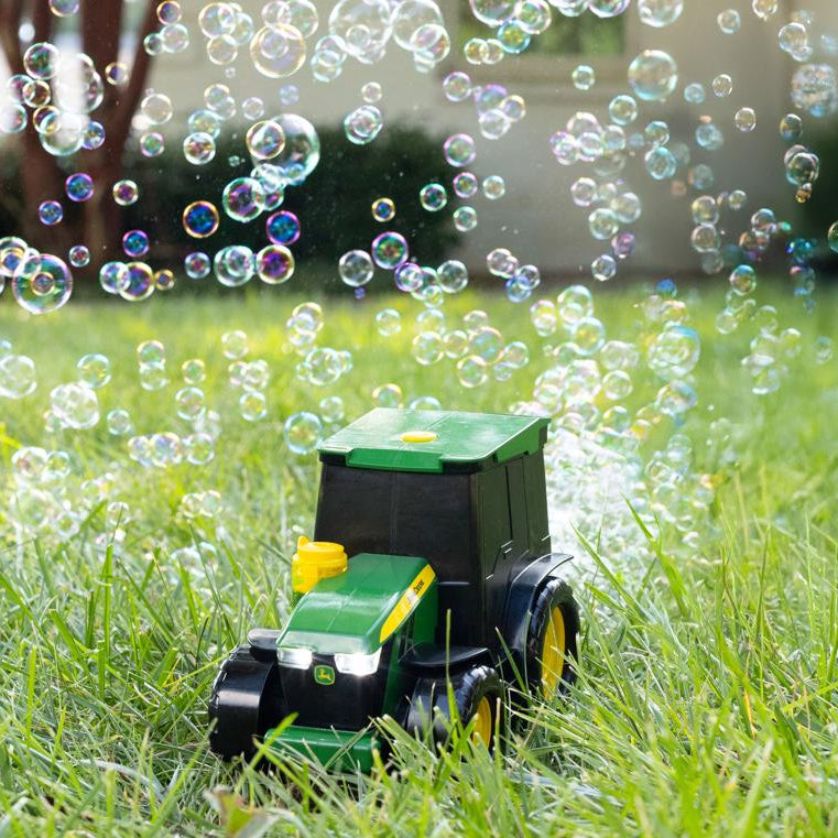 Sunny Days Motorized John Deere Tractor Bubble Blower