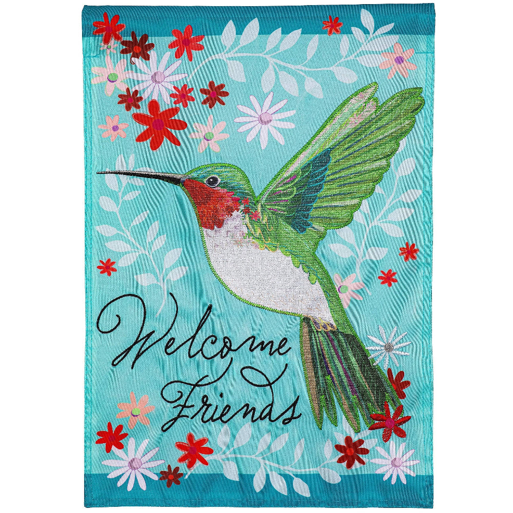 Evergreen "Welcome" Themed Garden Flags - 12.5" x 18"