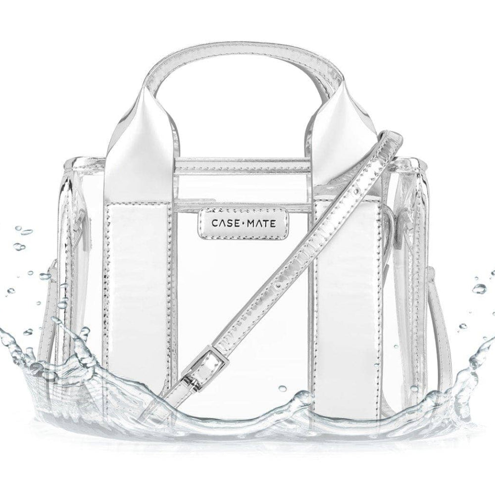 Case-Mate Waterproof Clear Crossbody Stadium Bag - 8" x 6" x 2.75"