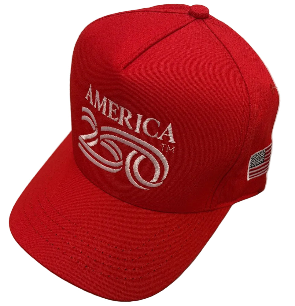 America250 Cotton Twill Embroidered High Crown Hat