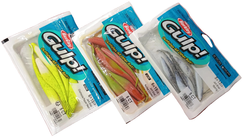 Berkley Gulp! Scented Jerk Shad Soft Bait - 5" & 6"
