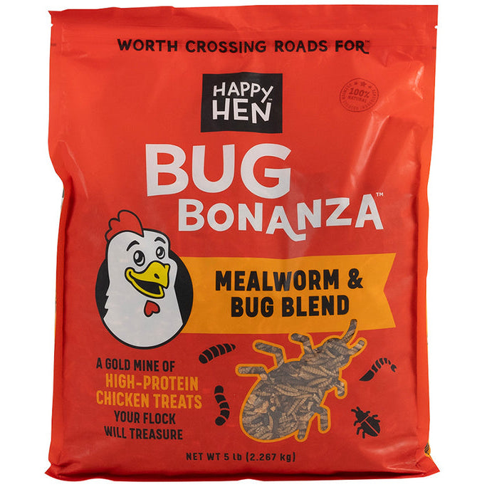 Happy Hen Bug Bonanza Chicken Treats - 30 oz. & 5 lb.