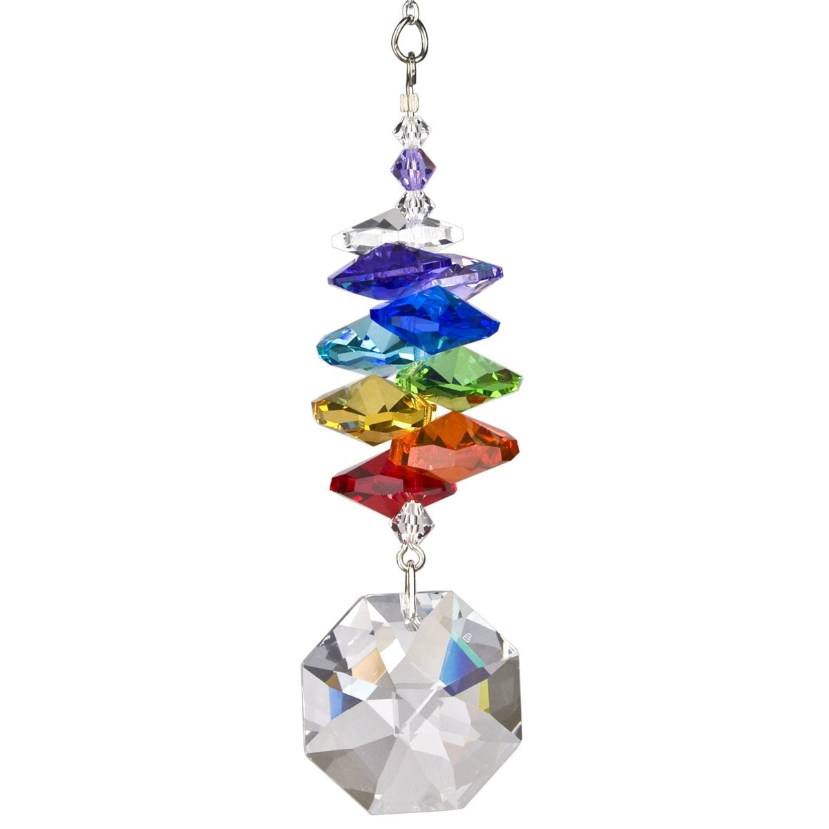 Crystal Rainbow Cascade Suncatcher - 4"