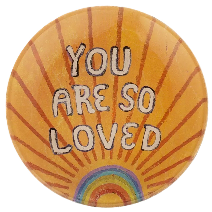 Sugarboo & Co. Glass Decoupage Decorative Plates - 4"