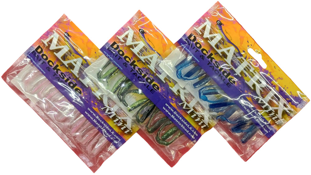 Dockside Matrix 2" Mini Shad Soft Lures - 15 pc.