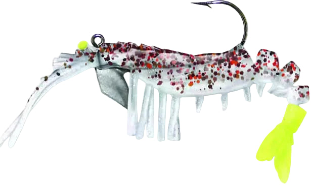 Egret Vudu Baby Shrimp 2" Pre-Rigged Soft Lures - 2 pc.