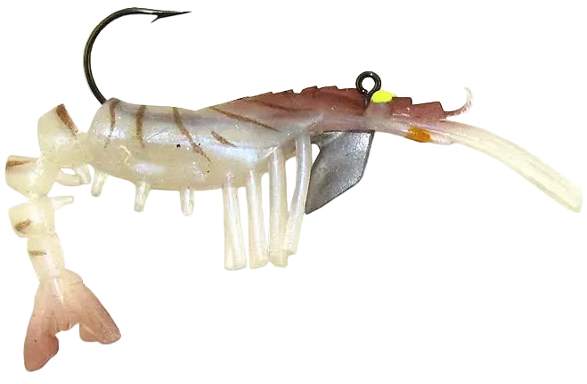 Egret Vudu Jumbo Shrimp 4" Pre-Rigged Soft Lures - 2 pc.