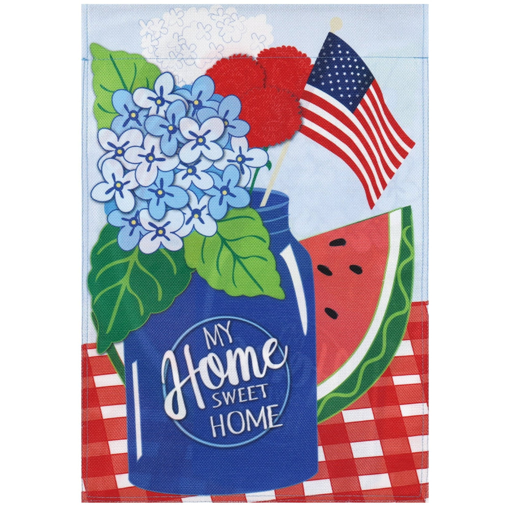 Evergreen Patriotic Themed House Flags - 28" x 44"