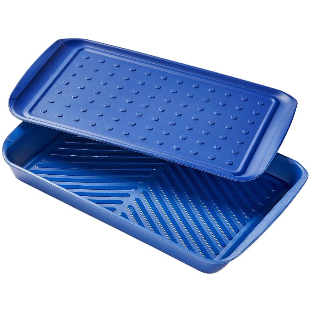 TAG Blue Melamine Grill Marinading & Prep Trays - 2 pc.