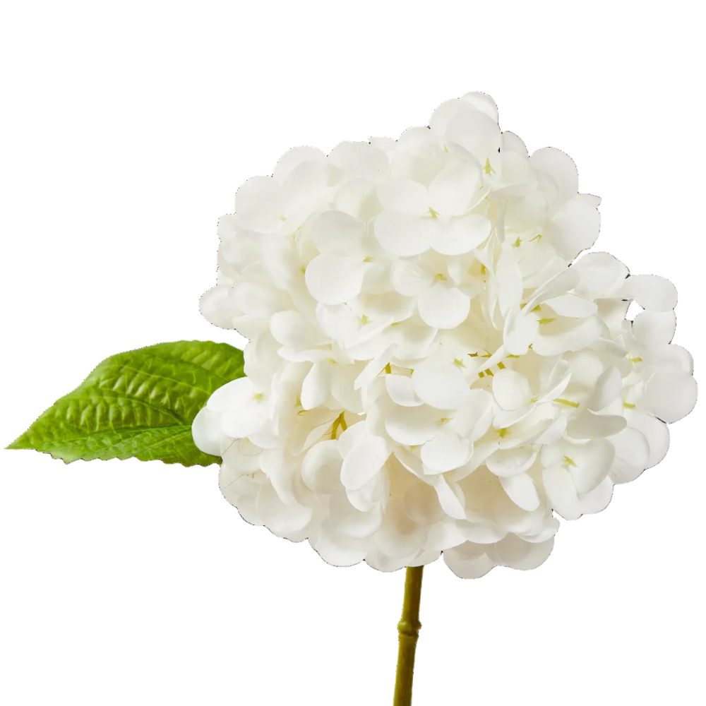 TAG Soft Touch Faux White Hydrangea - 13"