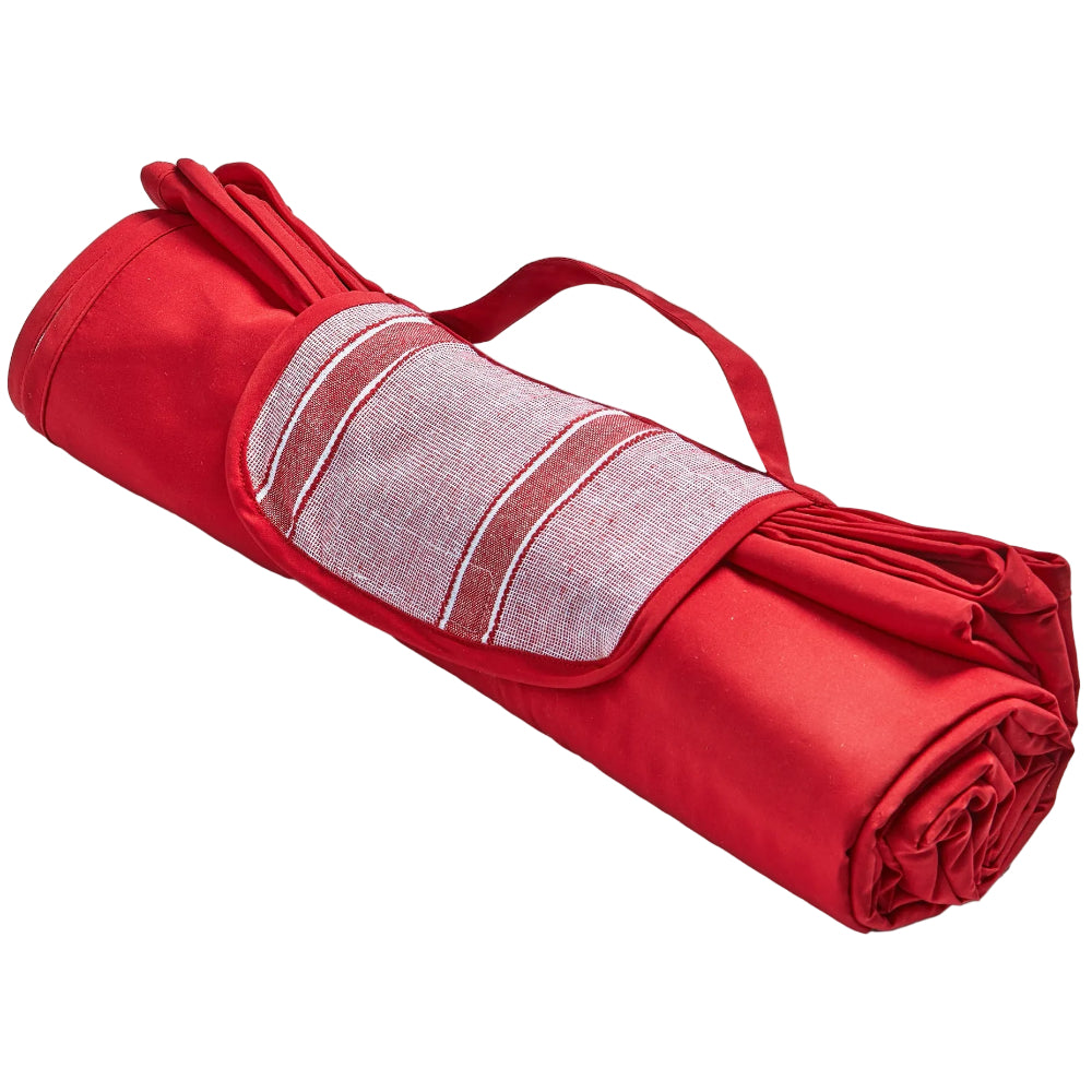 TAG Red & White Poly-Blend Picnic Blanket - 55" x 75"
