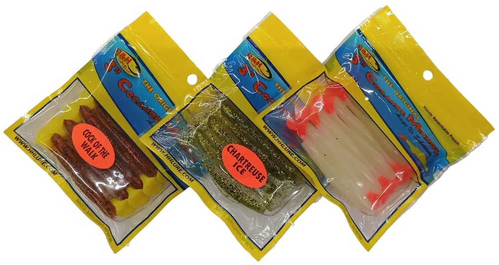 H&H Original 3" Cocahoe Minnow Soft Lures - 10 pc.