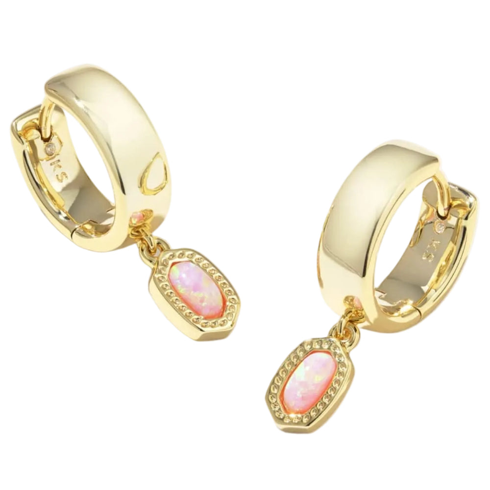 Kendra Scott Mini Ellie Gold Wide Huggie Earrings