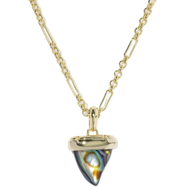 Kendra Scott Oleana Abalone Shark Tooth Necklace