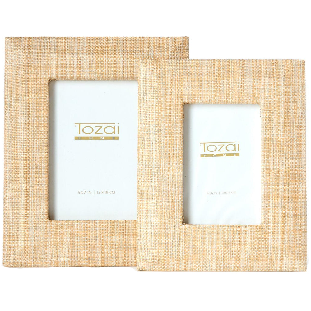 Tozai Monaco Natural Woven Grass Photo Frames