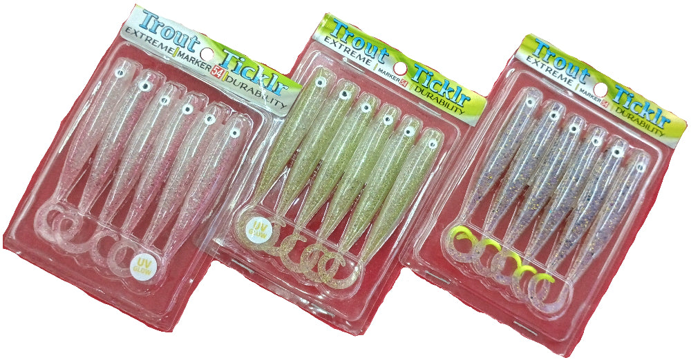 Marker 54 Trout Ticklr Soft Lures - 6 pc.