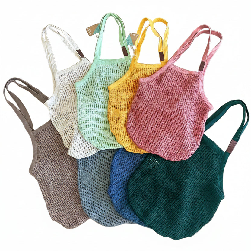 Sand Cloud Cotton Net Market Bag - 19" x 15"