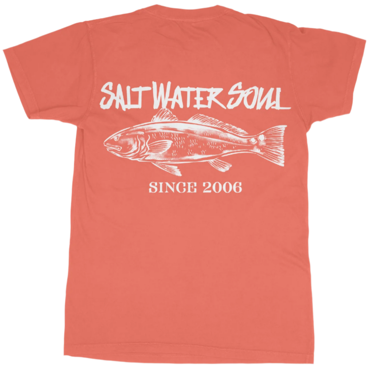 Salt Water Soul Dyed T-Shirt - Redfish