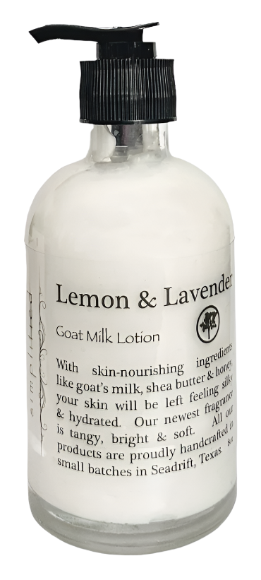 Simplified Soap Goat Milk Lotion - 1 oz. to 16 oz.