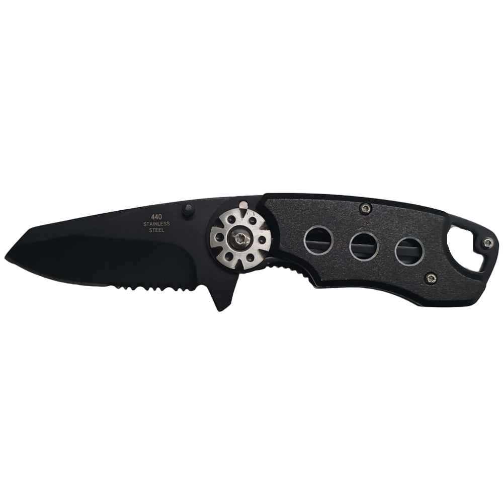 Marlin Black Stainless Steel Folding Knife - 2.5"