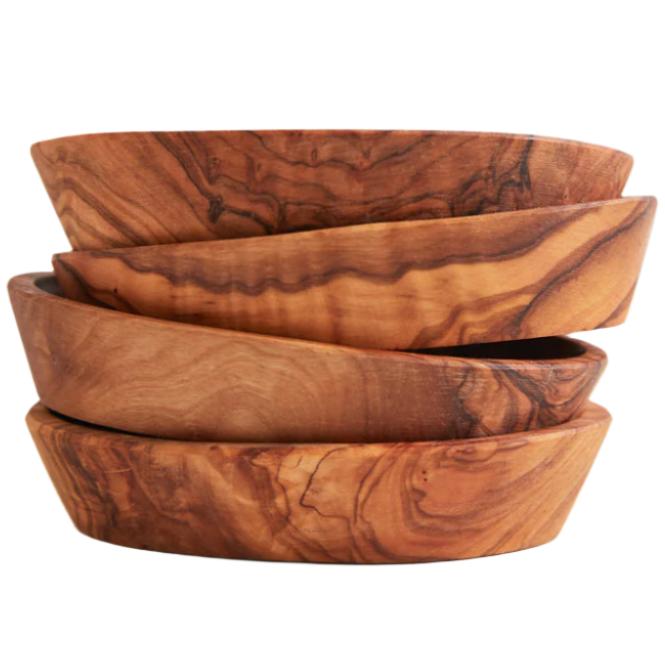 Verve Italian Olivewood Aperitivo Bowls - 4 pc.