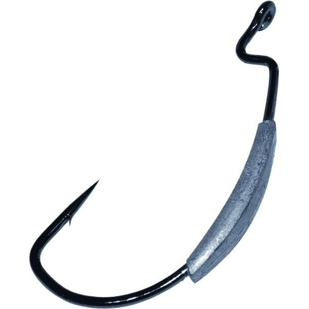 Gamakatsu Black Chrome Weighted Superline EWG Hooks - 5 pc.