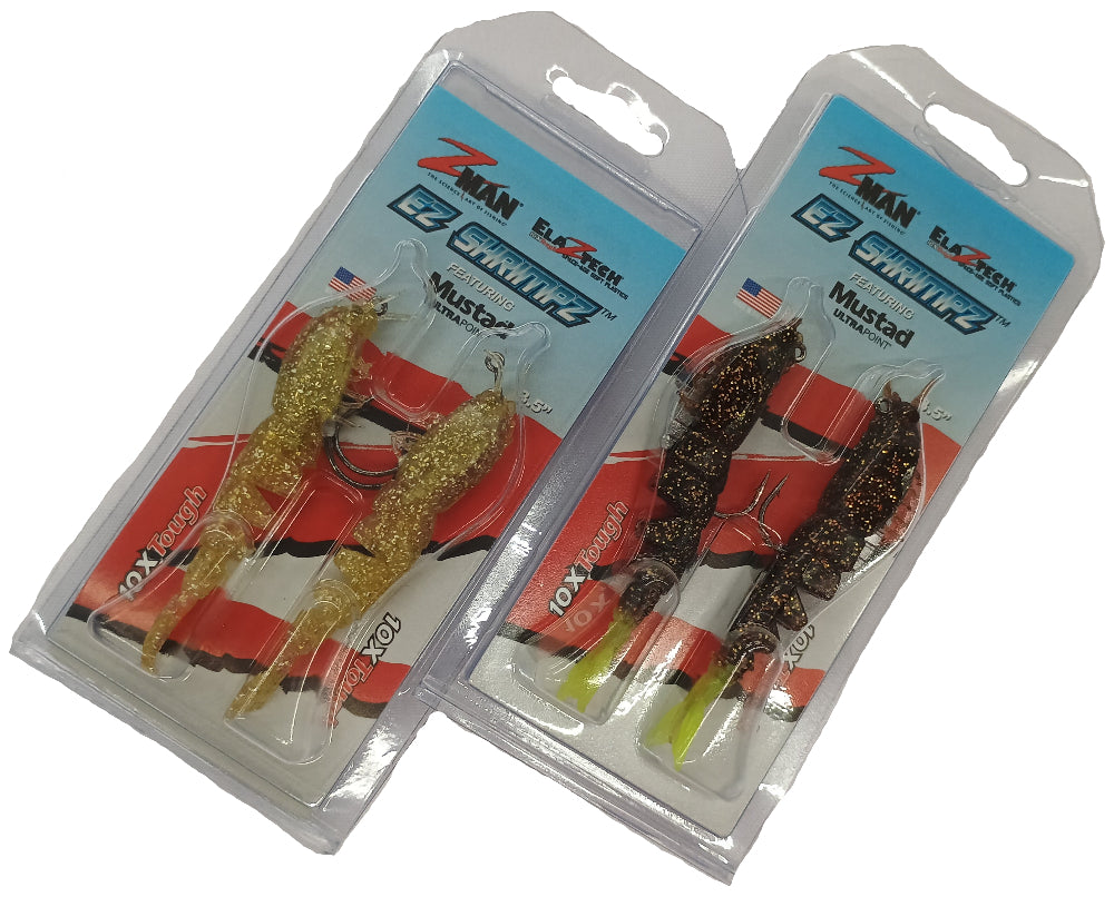 Z-Man ElaZtech 3.5" EZ ShrimpZ Soft Lures - 2 pc.