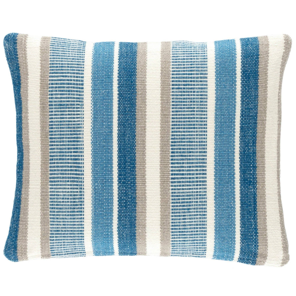 Annie Selke "Always Greener" Polyester Picket Stripe Lumbar Pillows - 16" x 20"