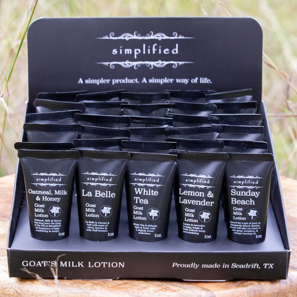 Simplified Soap Goat Milk Lotion - 1 oz. to 16 oz.