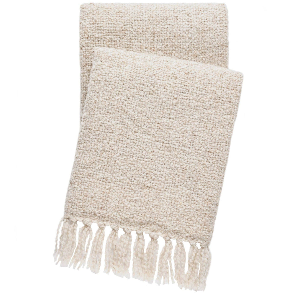 Annie Selke Cotton Boucle Throw - 50" x 70"