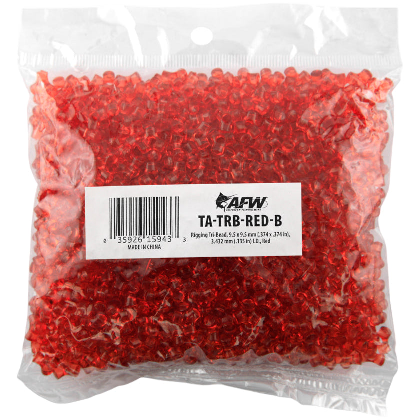 American Fishing Wire Acrylic Rigging Tri-Beads - 50 pc.