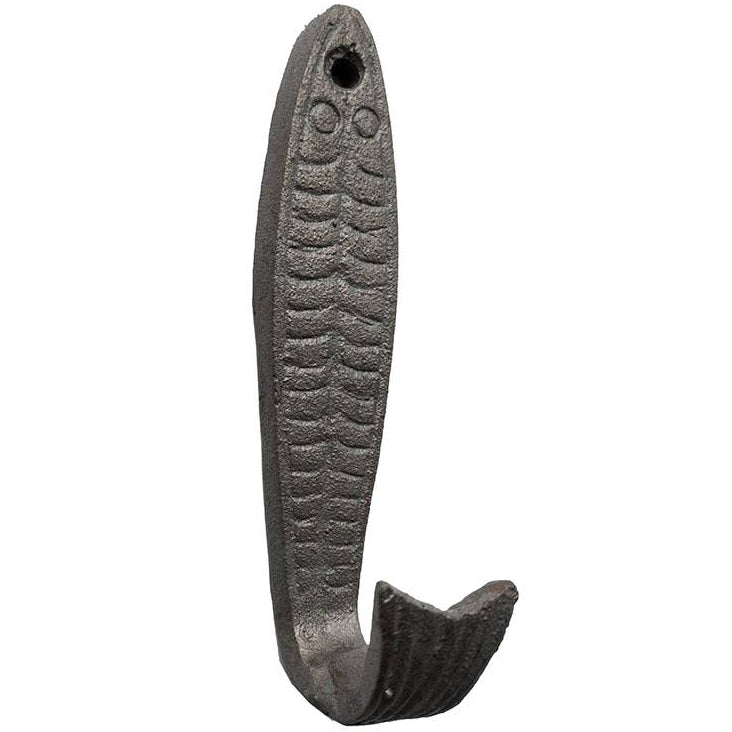 CB Home Rustic Cast Iron Fish Wall Hook - 5"