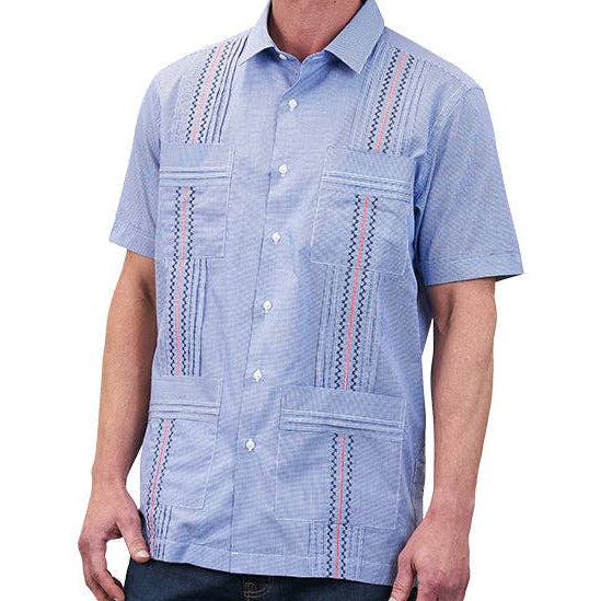 San Cristobal Wrinkle-Free Cotton Guayabera Shirts