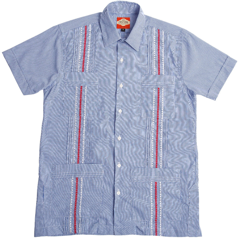 San Cristobal Wrinkle-Free Cotton Guayabera Shirts