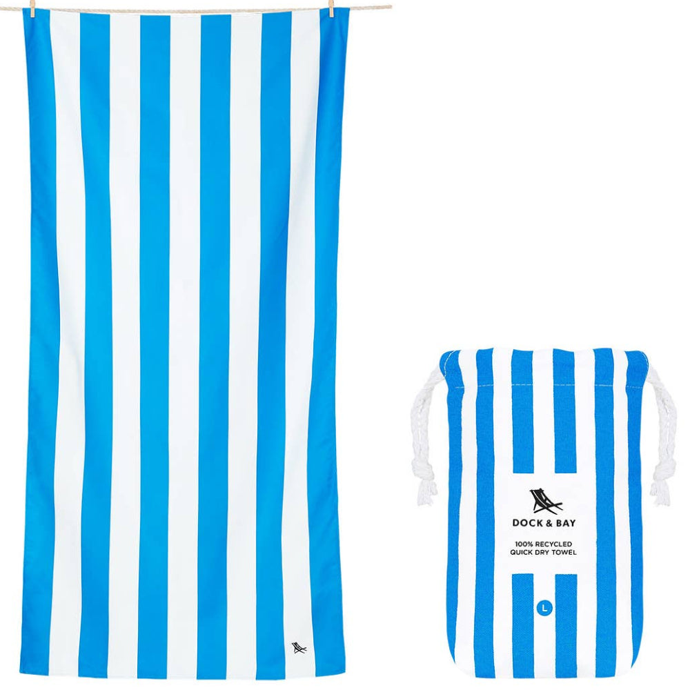 Dock & Bay Quick-Dry Cabana Stripe Beach Towels - 63" x 35"