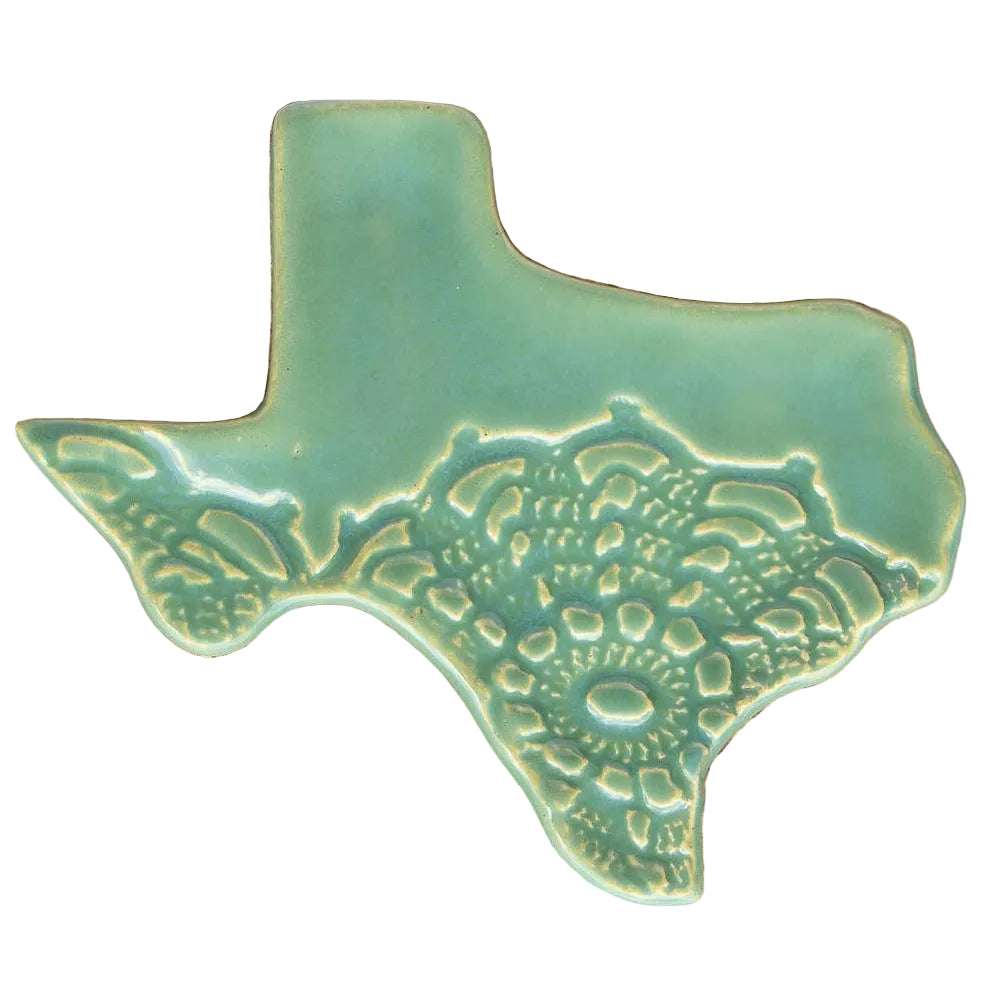 Prodigal Pottery Texas-Shaped Stoneware Dish - 5.5" x 5.5"