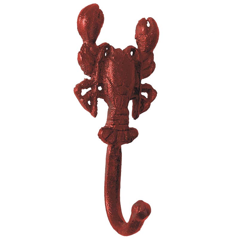 CB Home Red Cast Iron Lobster Wall Hook - 5.75"