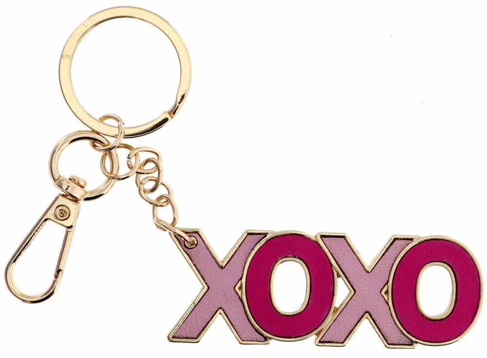 Jane Marie "XOXO" Leather Keychain