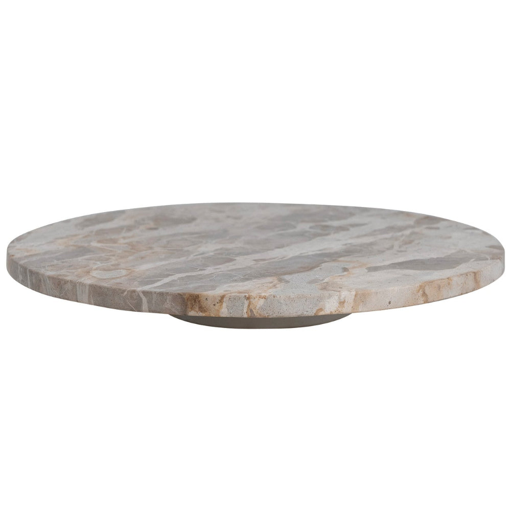 Solid Marble Lazy Susan Rotating Platter - 14"