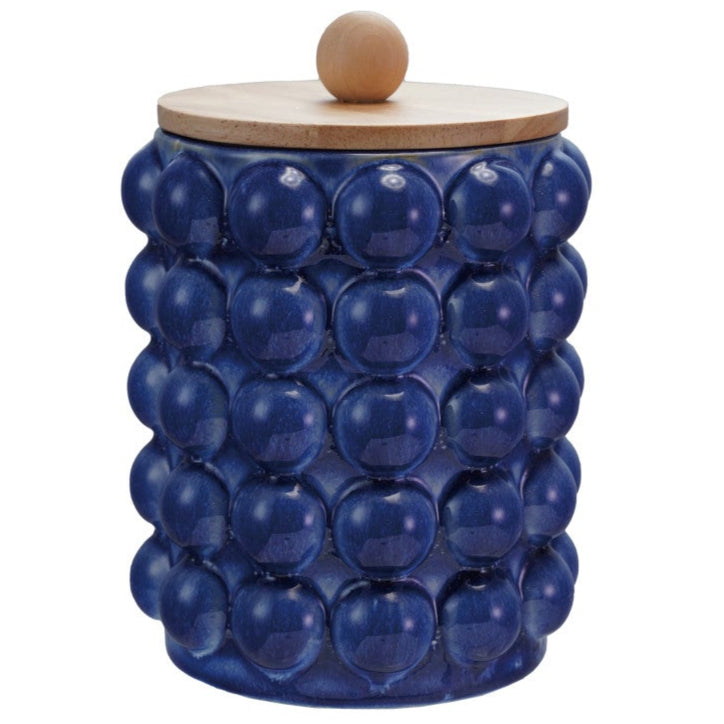 Creative Co-Op Stoneware Knobbed Dry Goods Cannisters